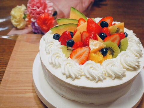 【フルーツたっぷり】デコレーション ショートケーキ